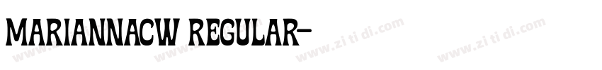 MariannaCW Regular字体转换